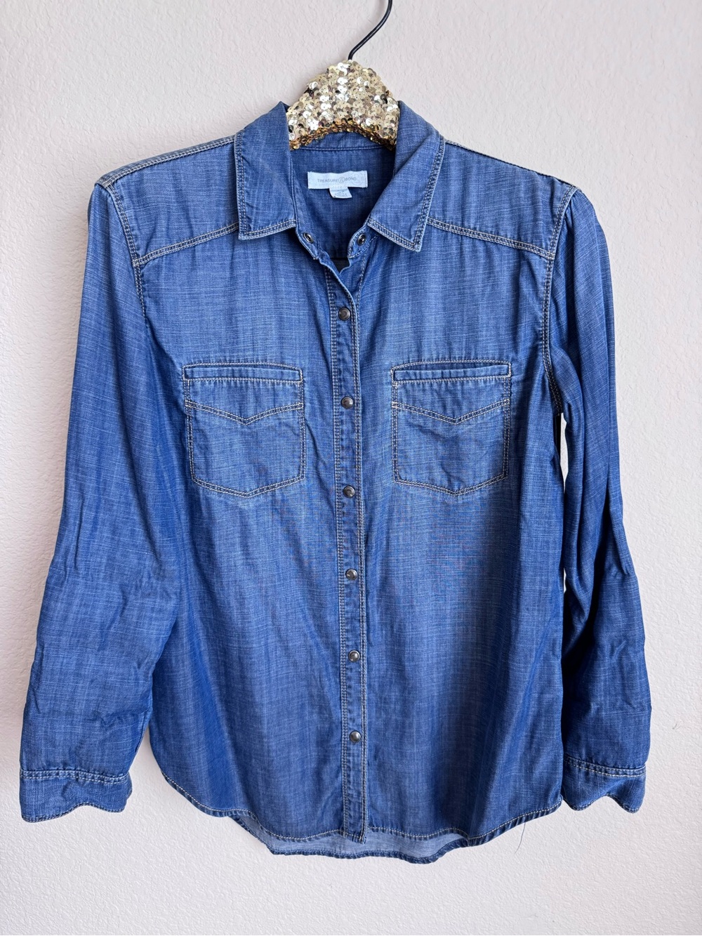 Treasure & Bond Chambray Shirt Size S
